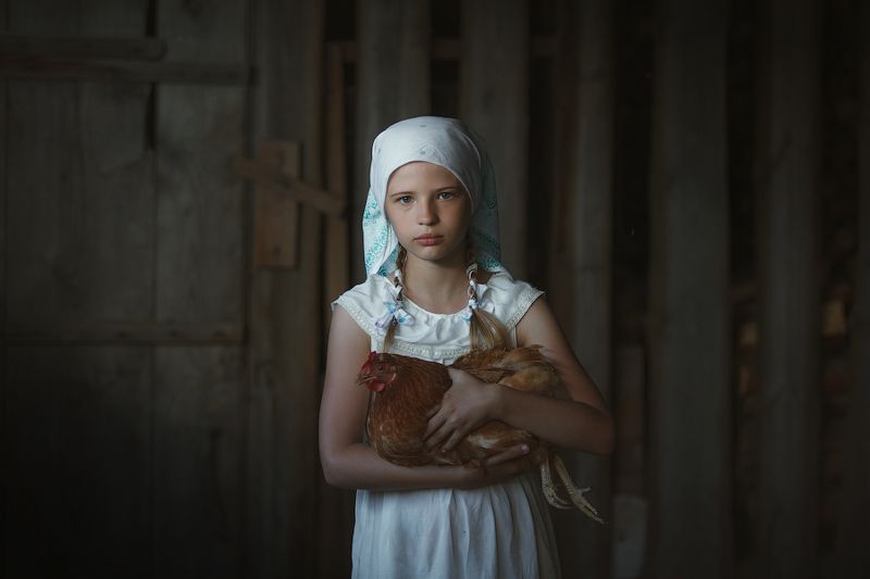 дети, деревня,село, бабушка,семья,курица,утро,жизнь,одиночество,хозяйсьво Настасья!photo preview