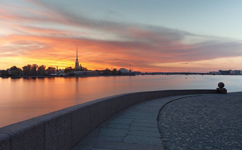 Белые ночи, восход, нева, петропавловская крепость, рассвет, санкт-петербург, утро Петропавловская крепость. Рассвет.photo preview