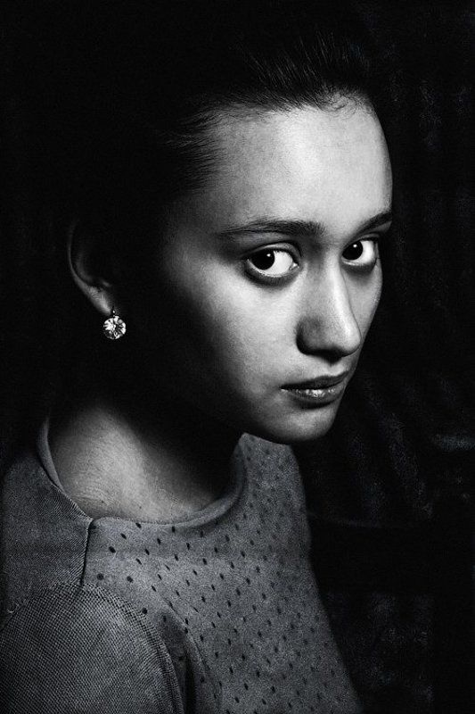 девушка, сережка, портрет Девушка с сережкой.photo preview