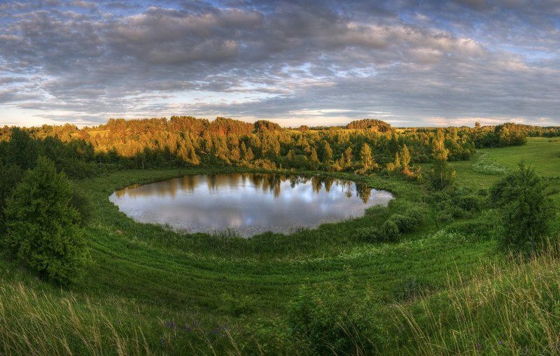 озеро, закат, лес, божье, око, браслав |   Божье Око   |photo preview