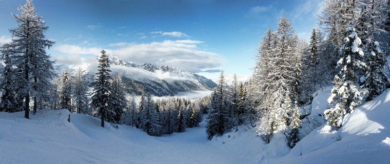 горы, небо, облака, дорога Дорога в облакаphoto preview