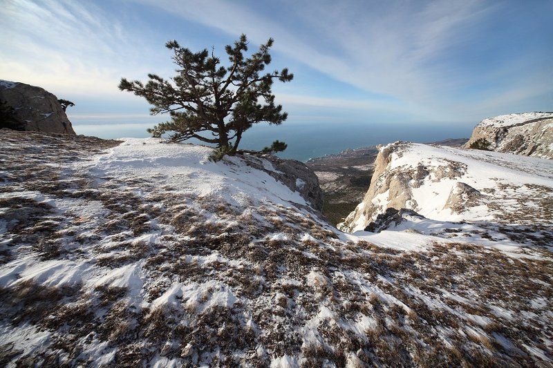 крым, зима, февраль, горы Ершистое утроphoto preview