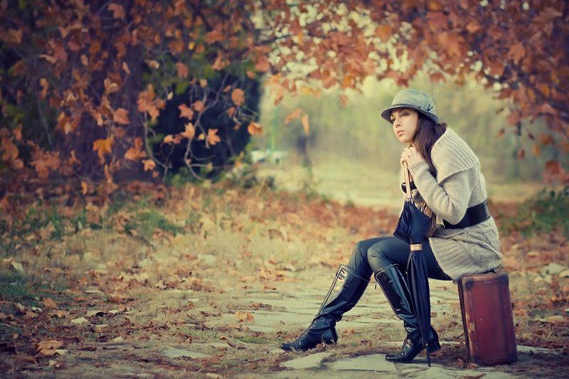 beauty, portrait, woman, autumn Irinaphoto preview