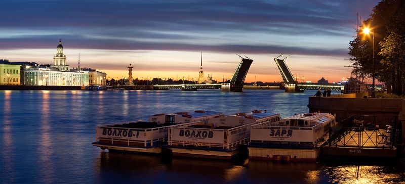 белые ночи, дворцовый мост, кунсткамера, нева, петропавловка, питер, разведение мостов, санкт-петербург Санкт-Петербург: Классика белой ночиphoto preview