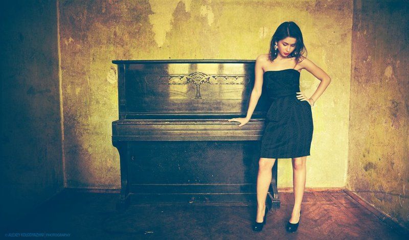 face, portrait, nu, nude, concept, art Woman in Blackphoto preview