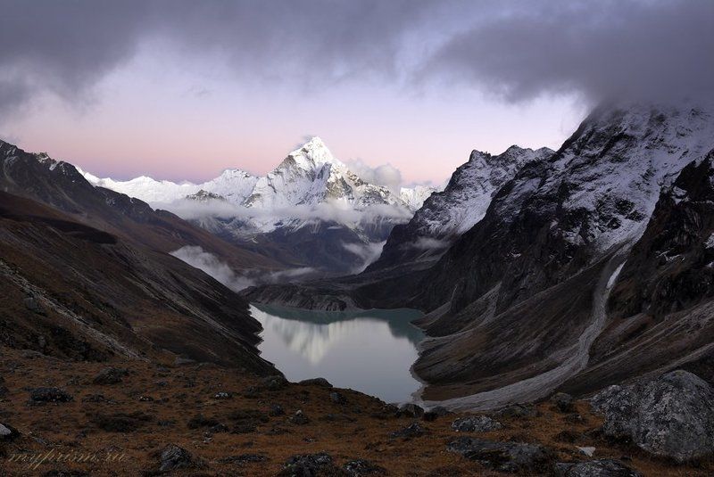 гималаи, непал, горы, ама, даблам Ама Даблам после закатаphoto preview