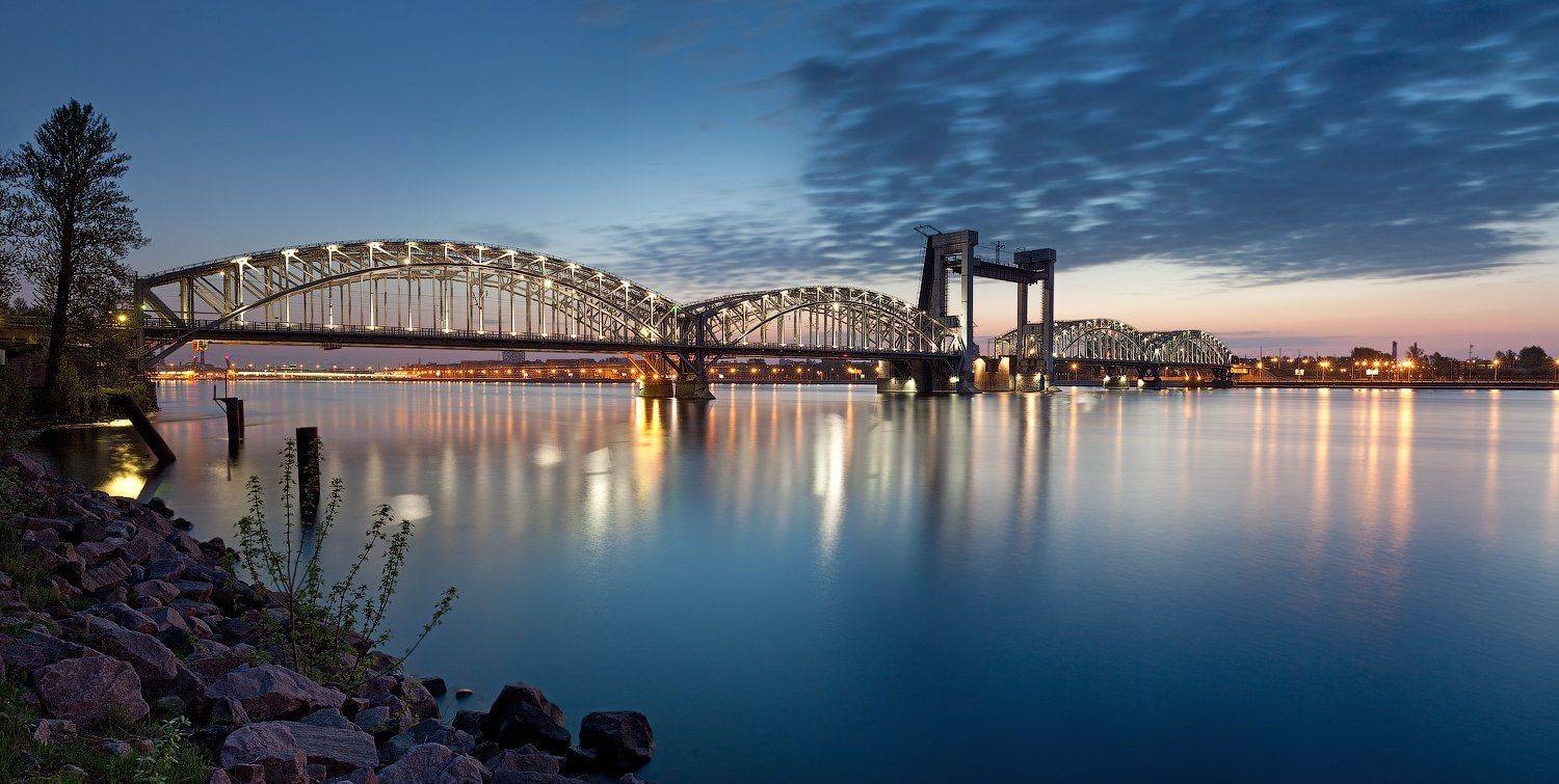 Санкт-Петербург: Финляндский железнодорожный мост. Автор: Alex Darkside белая ночь, нева, разведение мостов, рассвет, санкт-петербург, финляндский мост, Alex Darkside