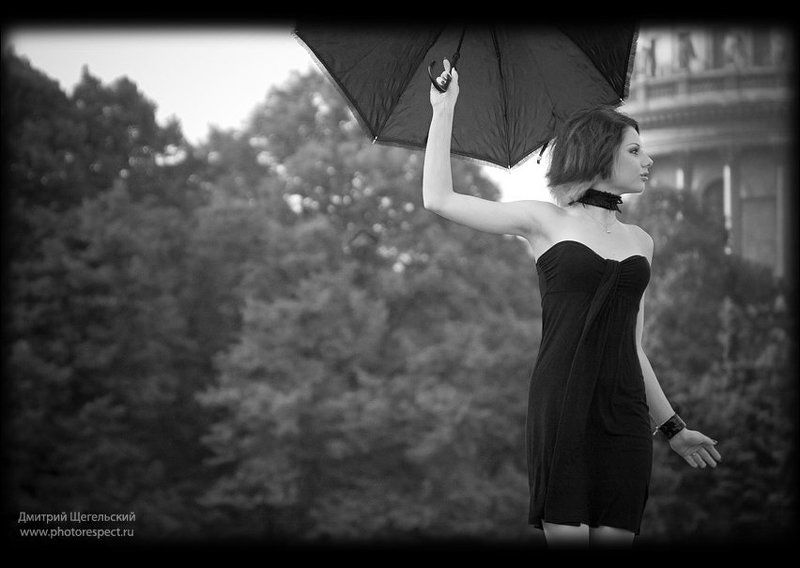 петербург, утро, девушка, зонт, мэри, поппинс ***photo preview