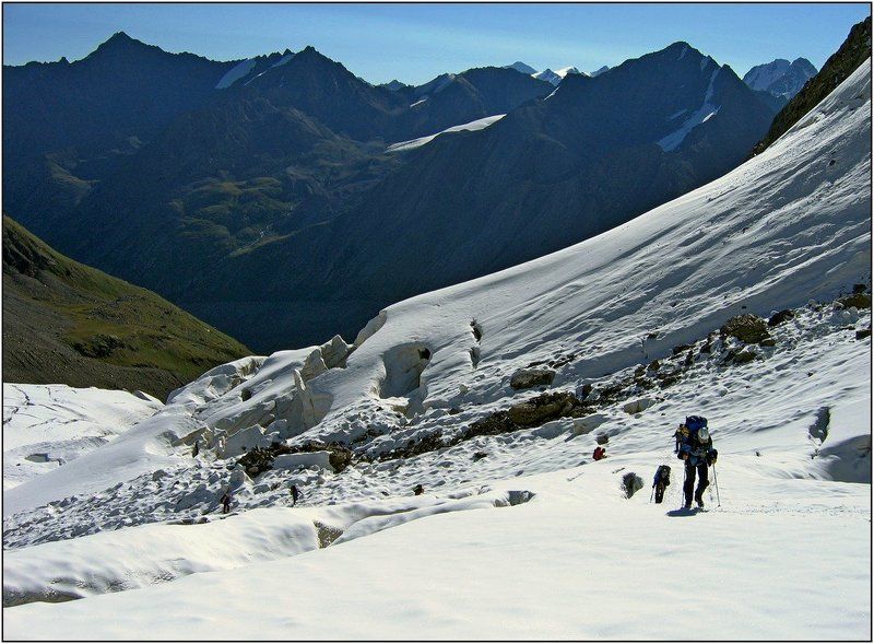 тянь-шань, ледник, перевал, маречека К перевалу...photo preview