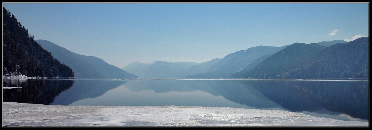 Покой.. Автор: Юрий Фролов алтай, телецкое, озеро, грань, льда, воды, неба, Юрий Фролов