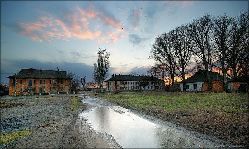 село, пейзаж, закат Старое селоphoto preview