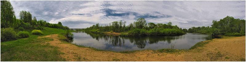 весна, река, природа, пейзаж На извилистой реке Гусь... фото превью
