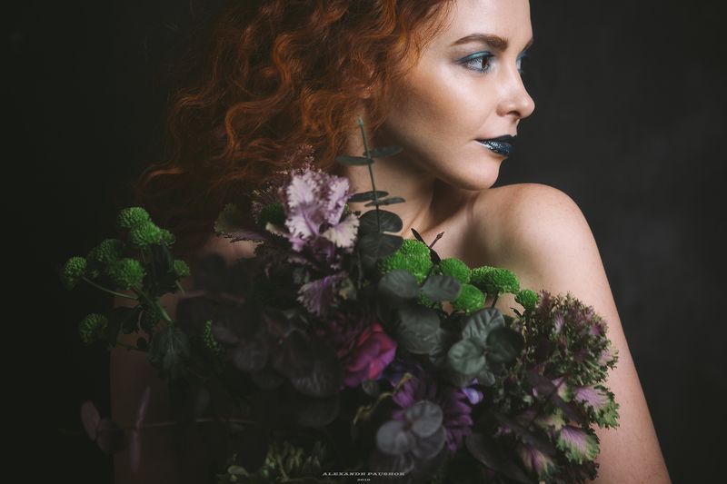 art, body, girl, skin, beauty, flowers, portrait Holy Aromaphoto preview