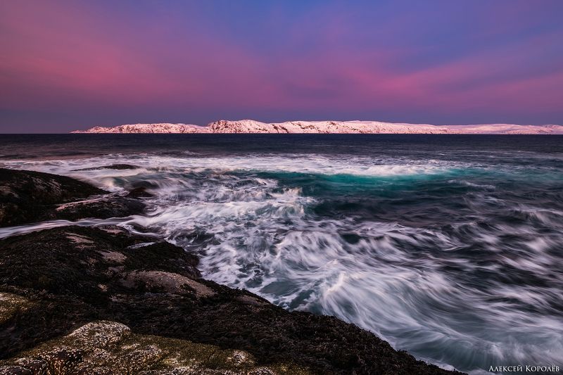 териберка, россия, кольский полуостров, баренцево море, арктика, север, заполярье, море, зима, закат, пейзаж, природа, teriberka, russia, kola peninsula, barents sea, arctic, north, sea, winter, sunset, landscape, nature Краски севера фото превью
