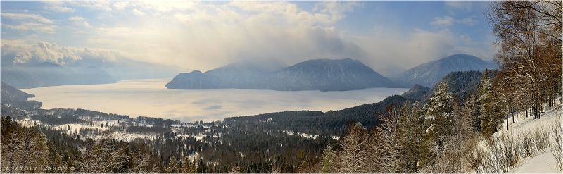 Февраль на Телецком озереphoto preview