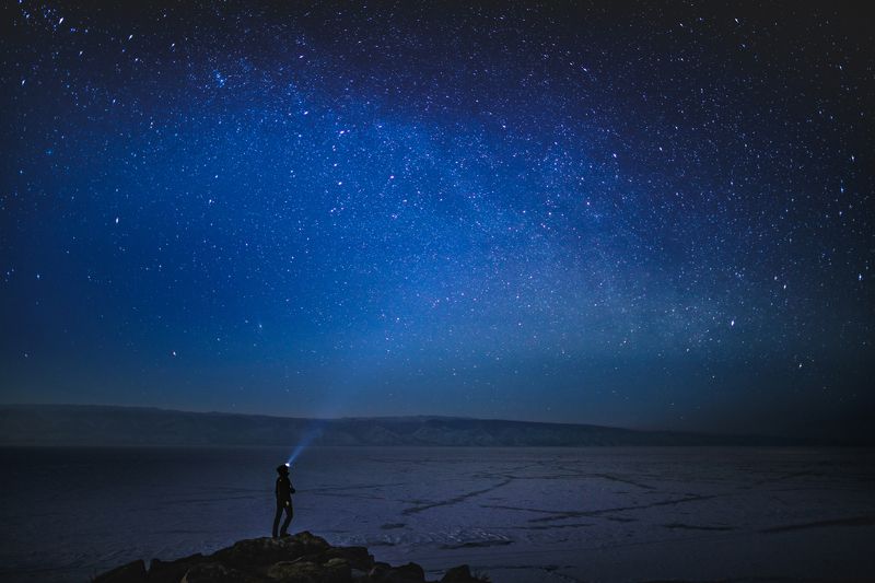 Звездная ночь над Ольхоном фото превью