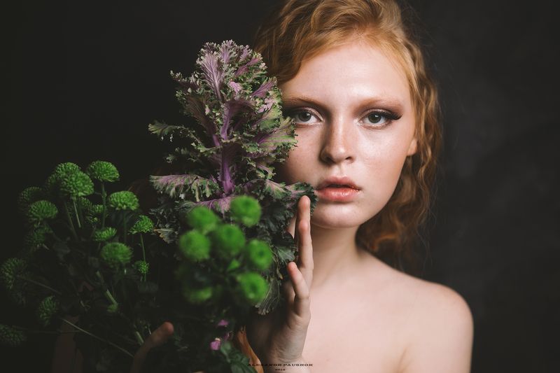 art, body, girl, skin, beauty, flowers, portrait Holy Aromaphoto preview