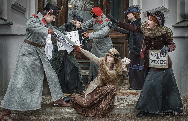 демонстрация, суфражистки, женщины, права, борьба, rekhov Суфражисткиphoto preview
