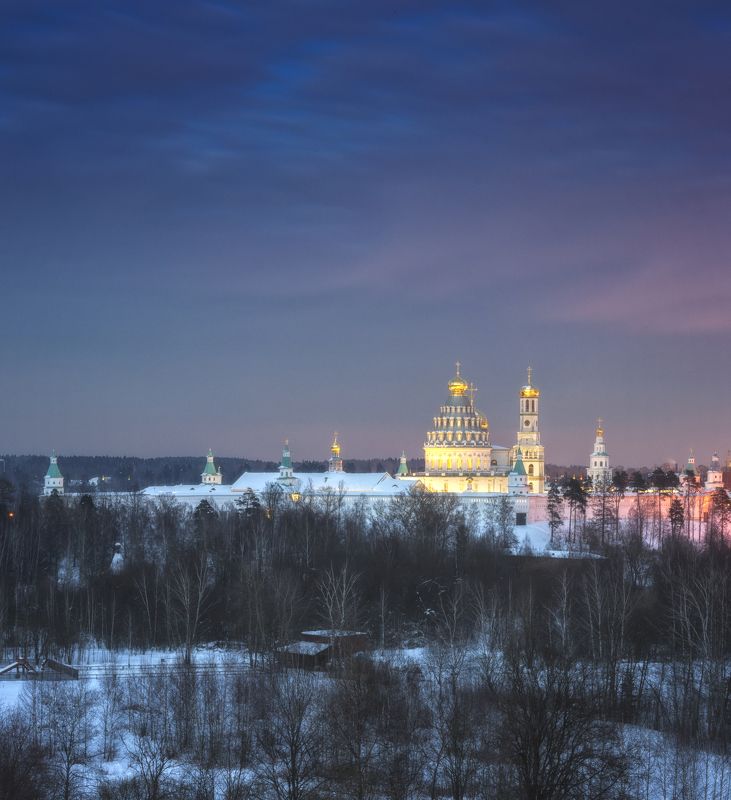 зима,храм,вечер,природа,пейзаж,природа,архитектура ***photo preview