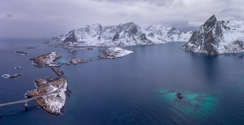 lofoten, reine, norway, sakrisoy, hamnoy, olstinden Reinefjorden. Norway.photo preview