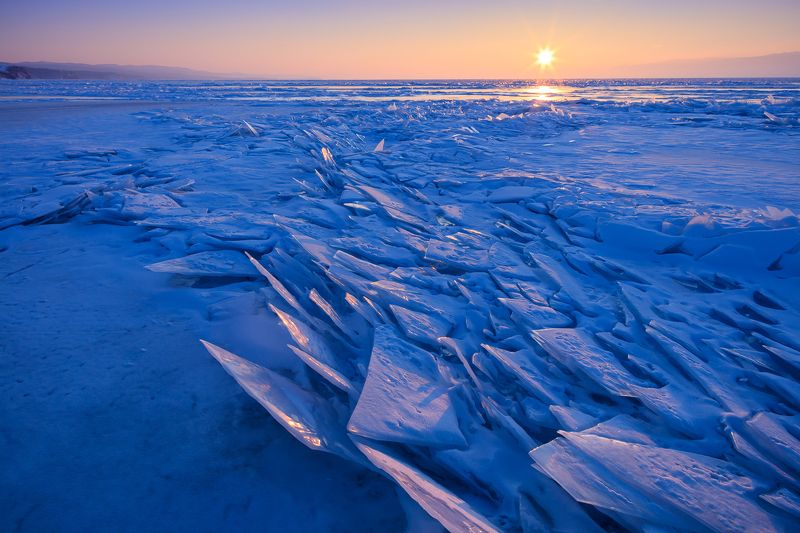 Закат на Байкале. фото превью