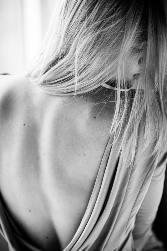 девушка, портрет, арт, зима, одесса, art, portrait, fotorad, ч/б, спина Настяphoto preview