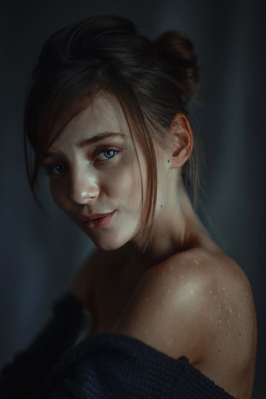 portait girl model eyes brunnete bokeh * E * V * A *photo preview