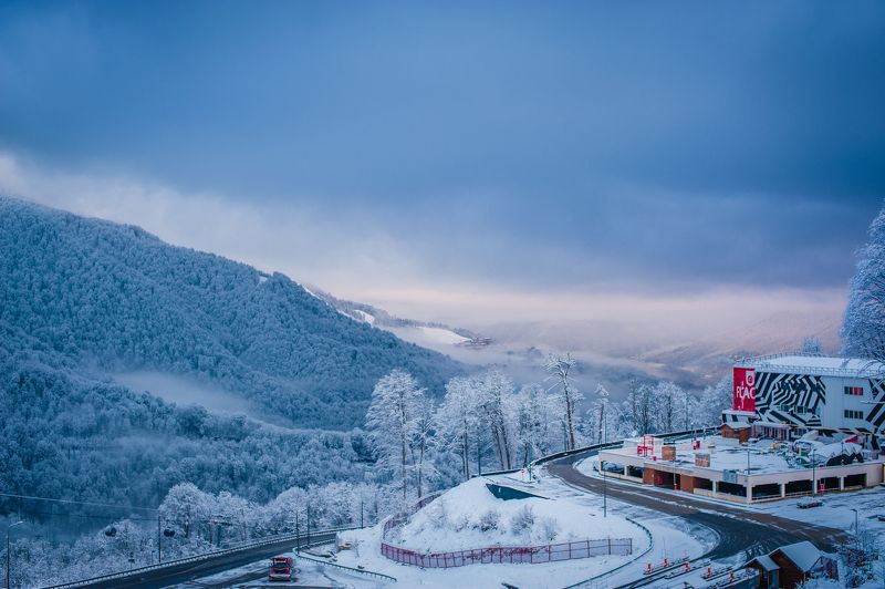 Роза Хутор, утро в мартеphoto preview