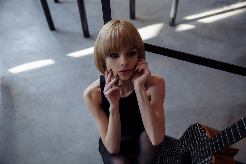 девушка, блондинка, зеркала, красота, лофт Татьянаphoto preview