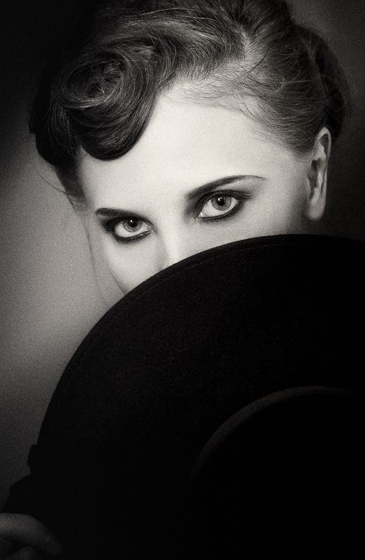 портрет ч/б взгляд ***photo preview