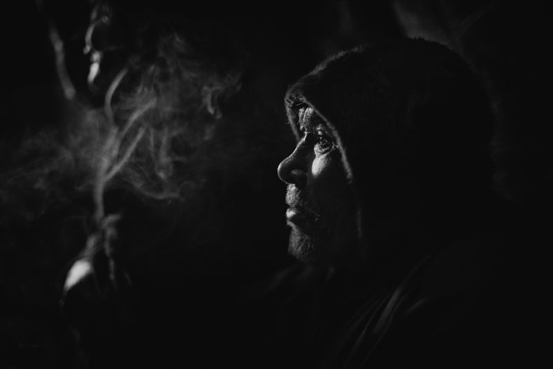 портрет, мужчина, ненец Василий Яндо фото превью