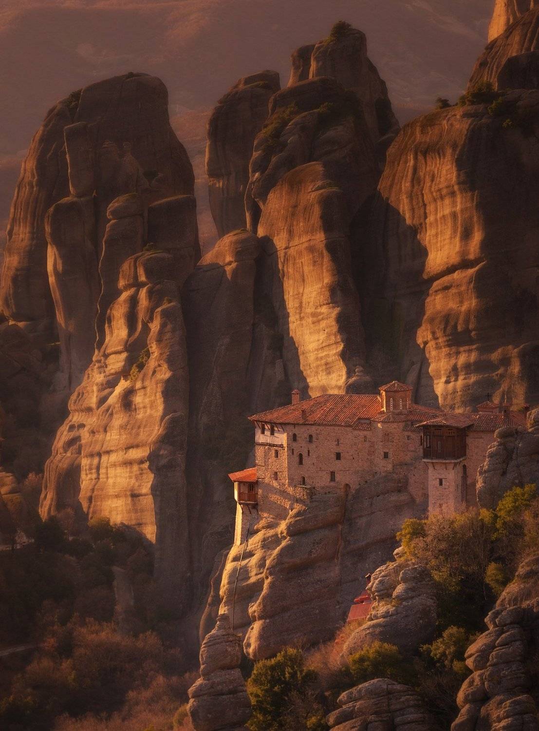 Монастырь Русану. Автор: Андрей Родионов греция, метеоры, Андрей Родионов