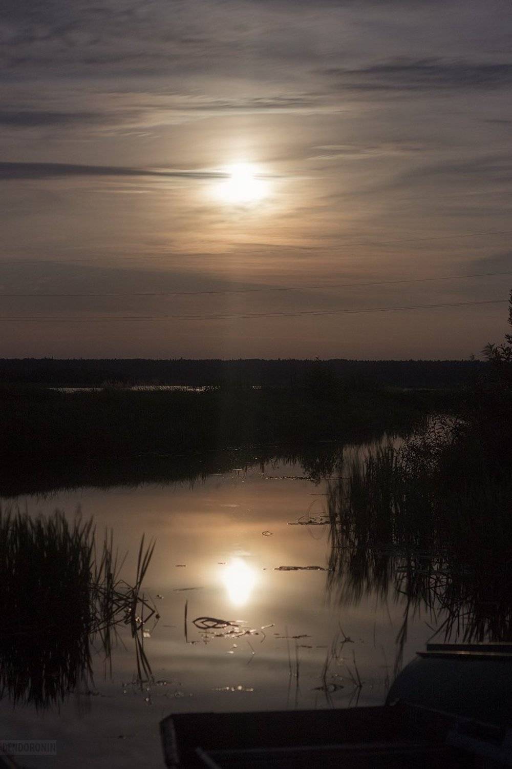 ***. Автор: Денис Доронин красота, красиво, пейзаж, лето, тверская область, волга, река, ночь, луна, природа, Денис Доронин