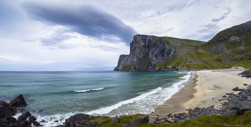 lofoten, norway, sea, beach Kvalvikaphoto preview