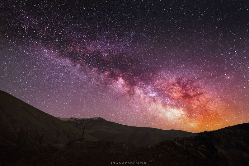 млечный путь. армения. photo preview