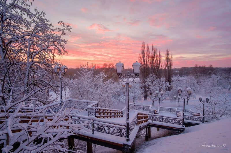 пейзаж,природа,зима,иней,березы,снег,nature,landscape,snow,frosty,cold,socold Зимняя лестницаphoto preview