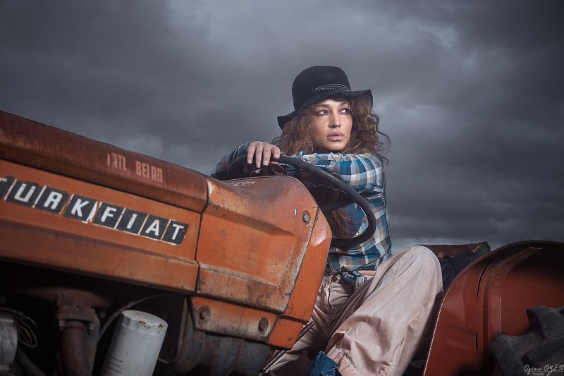 fashion, woman, old, farm, portrait Old Farmphoto preview