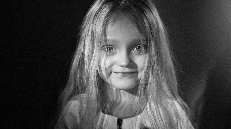 Ребёнок, детство, портрет, чб, киносвет, Голивуд, childhood, bw, bnw, portrait, child Портрет дочери фото превью