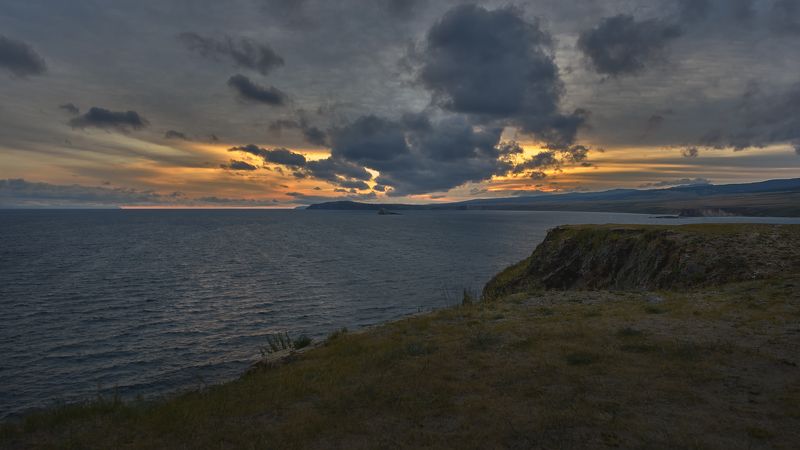 байкал ,ольхон, хмурое утро,baikal, olkhon, gloomy morning, Байкал , утро ...photo preview