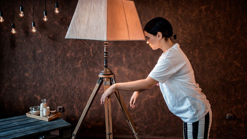 Валерия Рожкова и торшер !photo preview