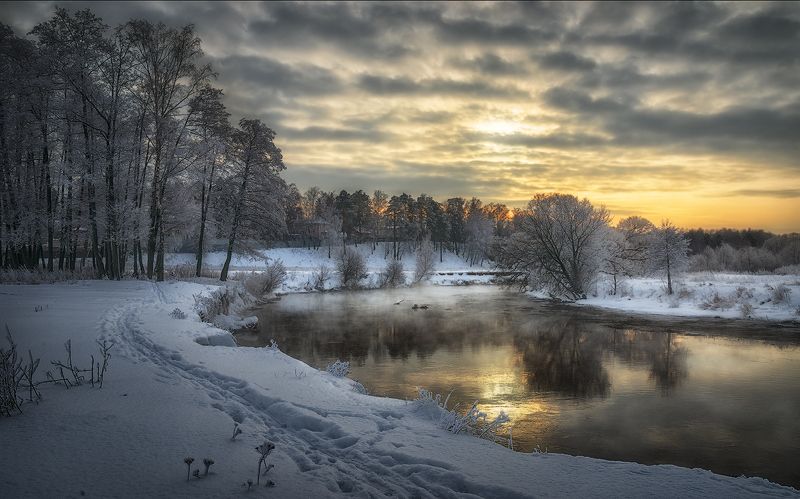 зима река пехорка Зимняя сказкаphoto preview