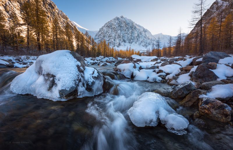 алтай, пейзаж, актру, караташ Волшебная долина Актру... фото превью