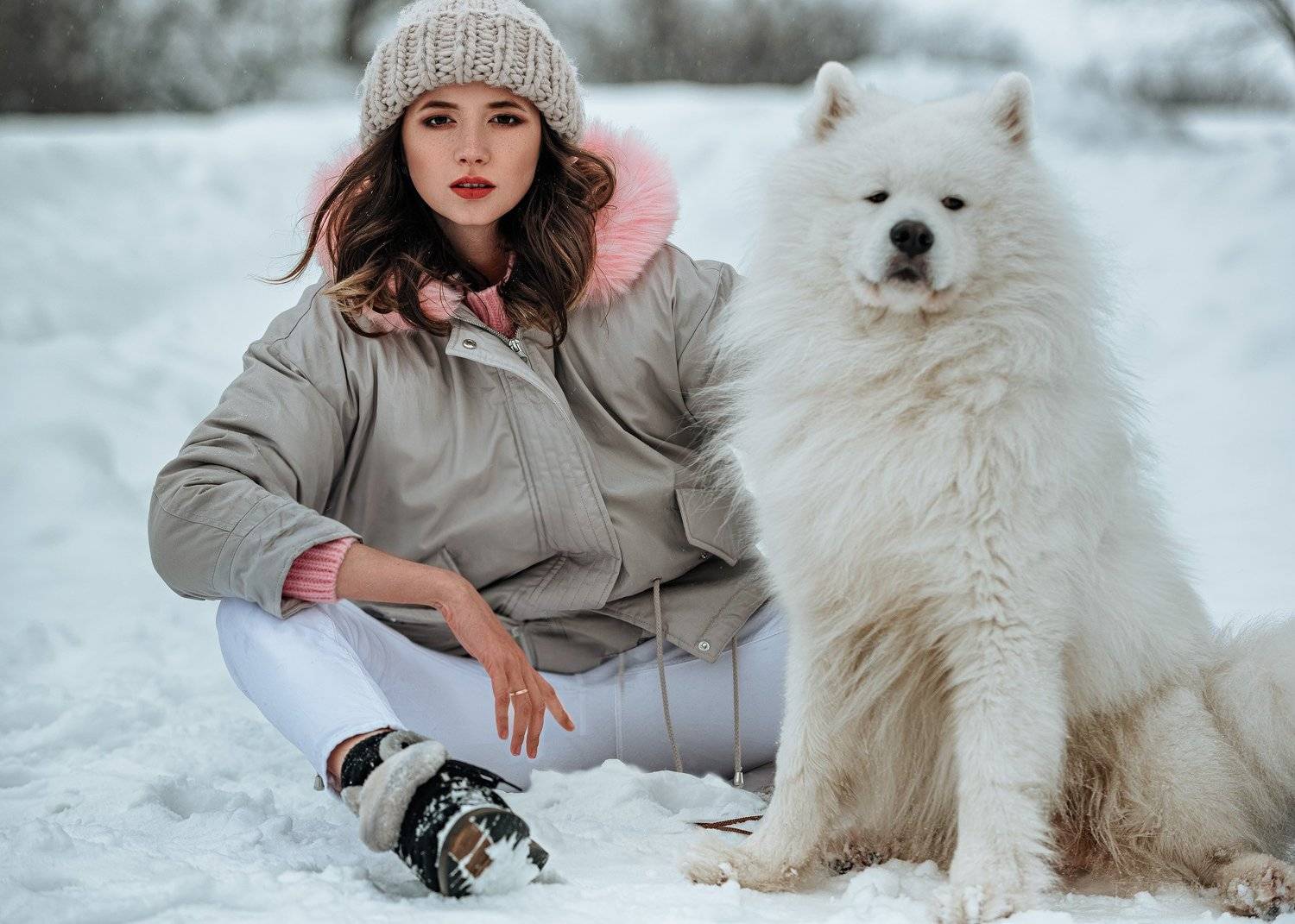 Зимняя идиллия.... Автор: Евгений Маркалев портрет, девушка, пленер, зима, Евгений Маркалев