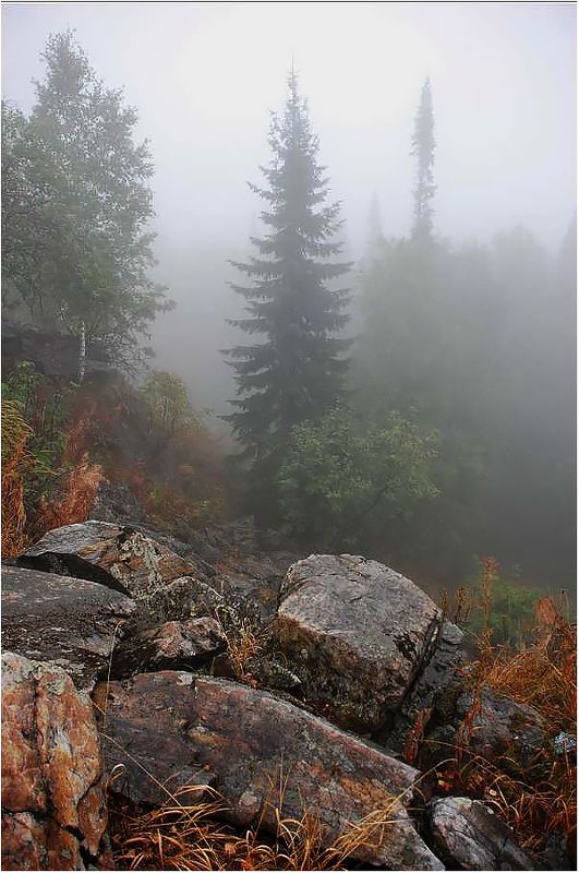 Крутой ключ..туман...photo preview