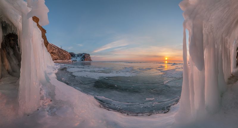 байкал 8 марта узуры рассвет наплески Мартовский рассвет в Узурахphoto preview