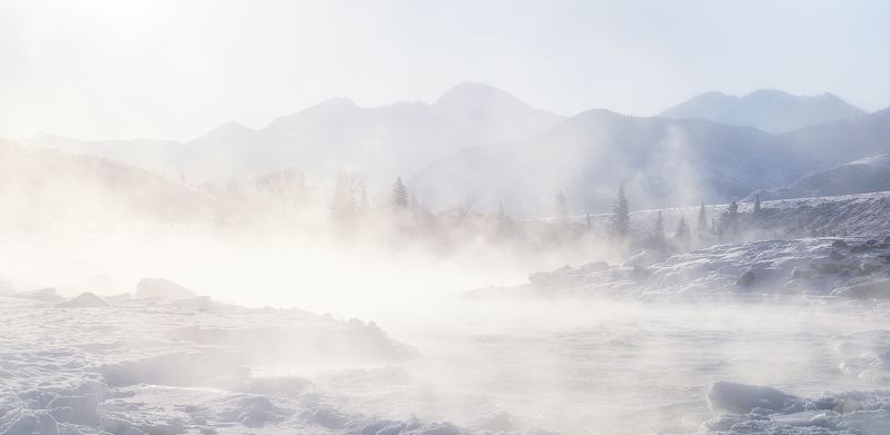 ...Морозный туман Катуни...photo preview