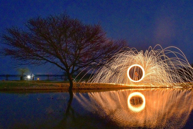 steelwool, long exposure Ring of firephoto preview