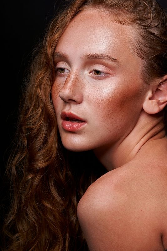 beauty, makeup, freckles, redhead, summer, portrait, веснушки, девушка, бьюти Summertimephoto preview