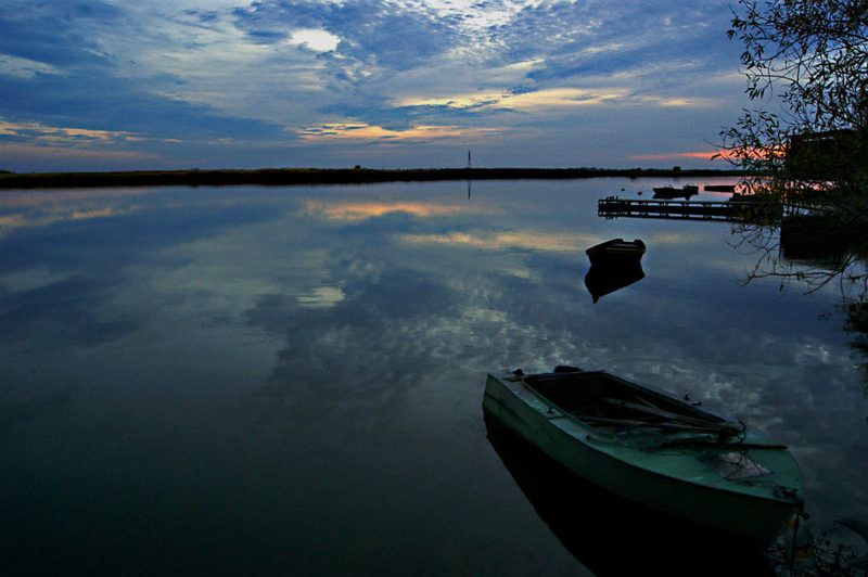 пейзаж,вечер,закат,природа, Вечер у реки.photo preview