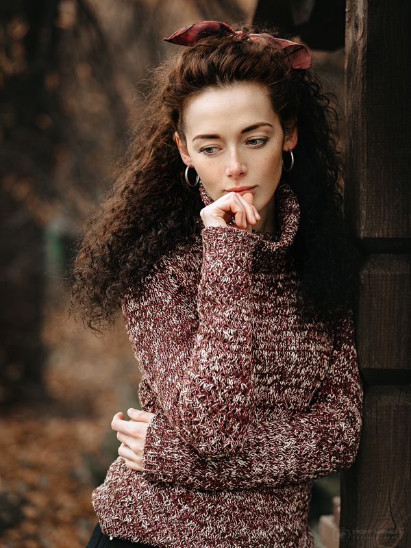 девушка, портрет, пленэр, осень, листопад Осенний романс ;)photo preview